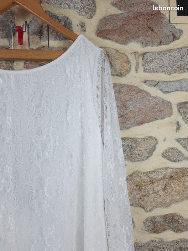 Robe en dentelle blanche Femme taille 52 marque Monsoon 💍 (image 8)