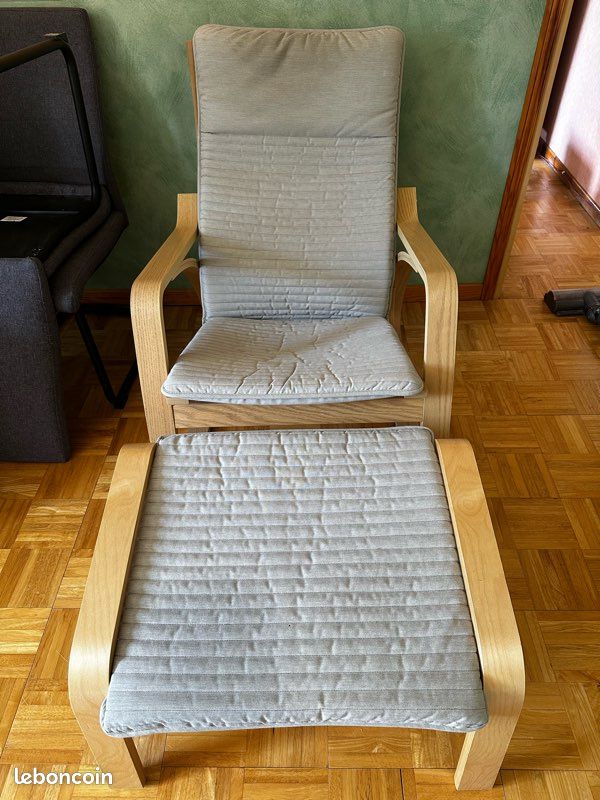 Rocking chair IKEA et repose pied (image 1)