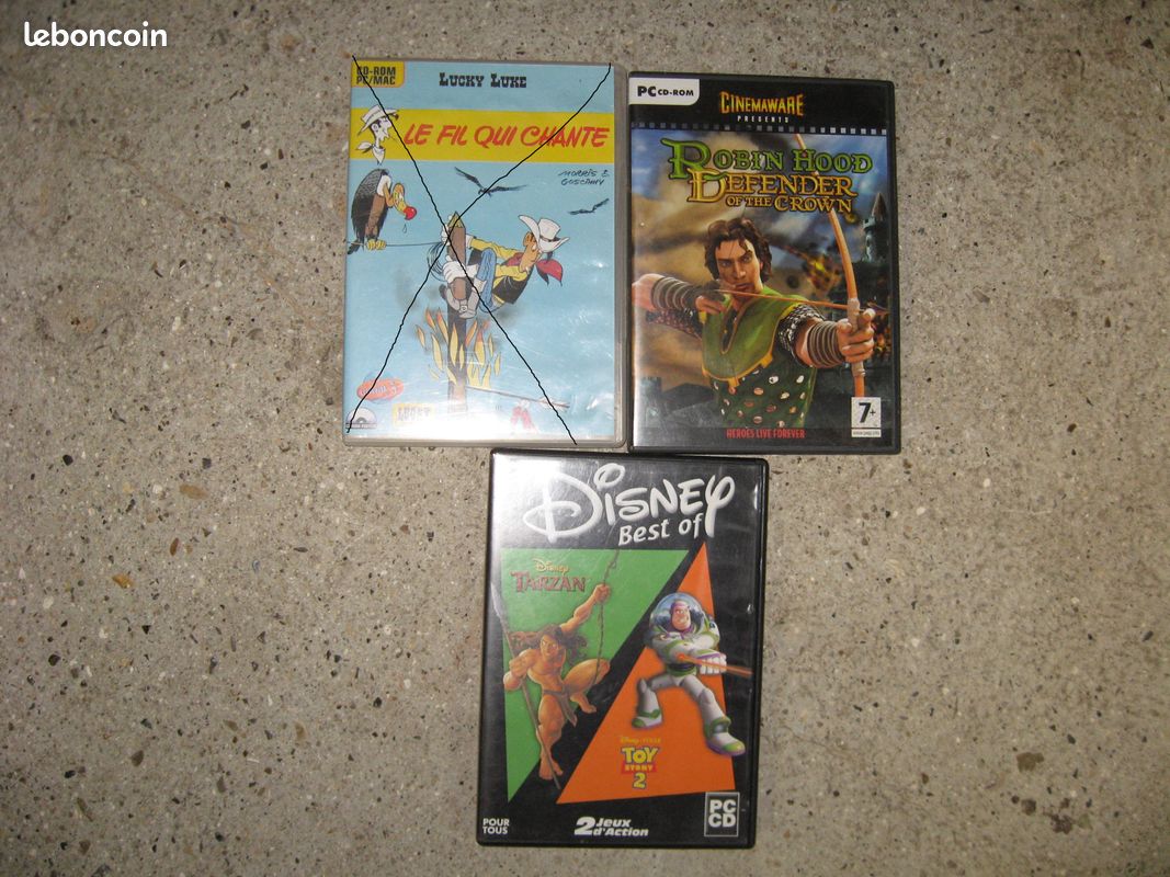Jeu CD ROM lucky luke tarzan toy story robin des (image 1)