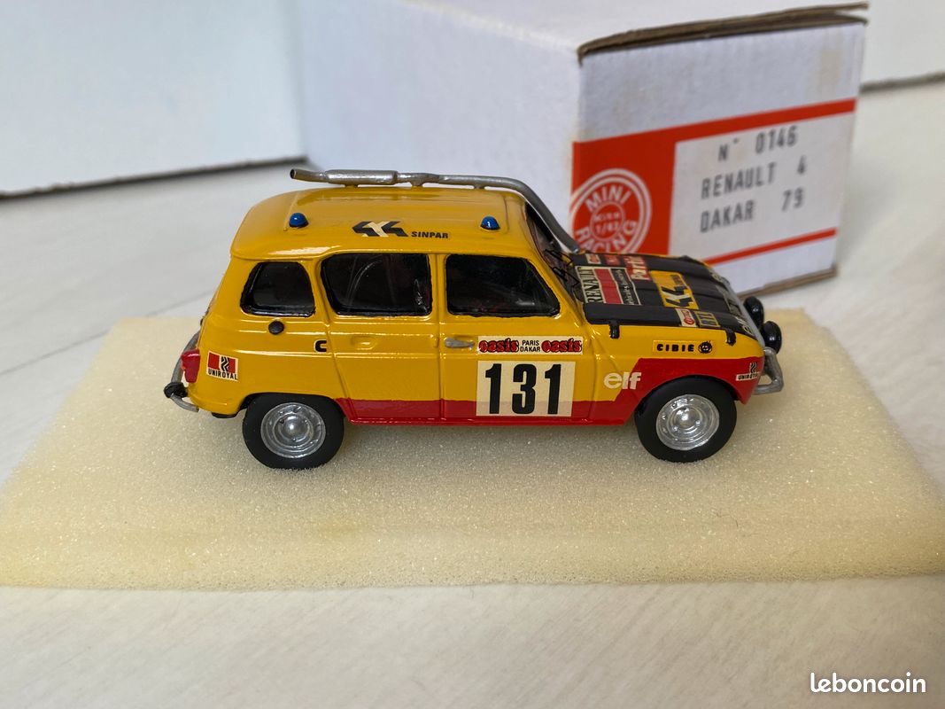 Mini Racing 1/43 - Renault 4L Rallye Paris Dakar 1979 - Modèle Occasion