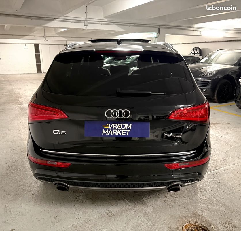 AUDI Q5 2.0 Hybrid 245ch AVUS - 2013 - 135 000 km - BOITE AUTO - INTERIEUR CUIR NAPPA ROUGE - TOIT OUVRANT - CAMERA DE RECUL - GPS - CARPLAY - BATTERIE HYBRIDE NEUVE - SUIVI COMPLET (image 6)