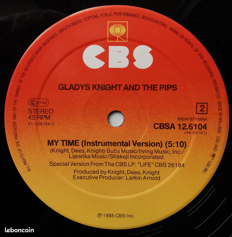 DISQUE VINYL Gladys Knight (image 4)