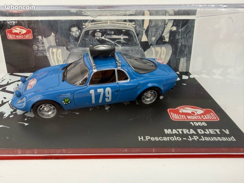 Miniature Matra Djet V Rallye Monte Carlo 1966 IXO échelle 1/43 - Occasion