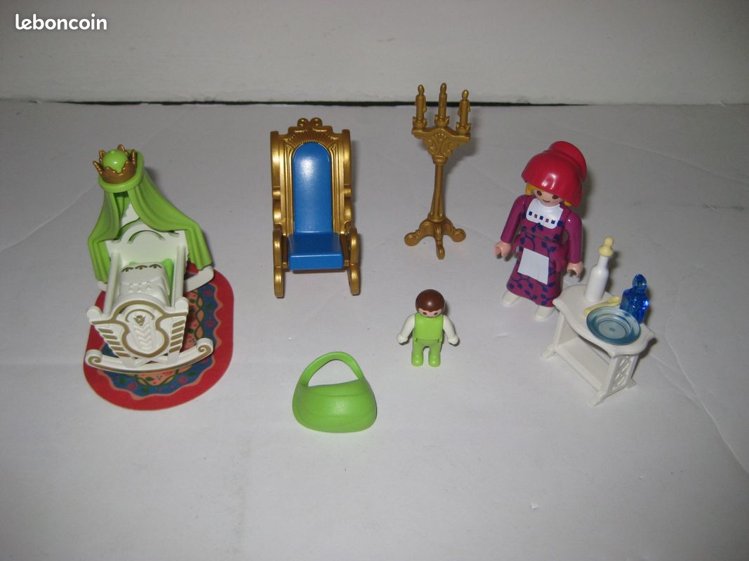 Château de princesse de playmobil n°4250+enfants du château n°4257+4253 chambre princesse (image 13)