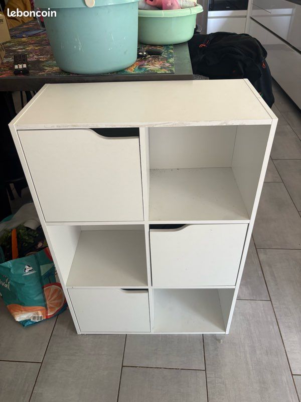 Meuble blanc à case (image 1)