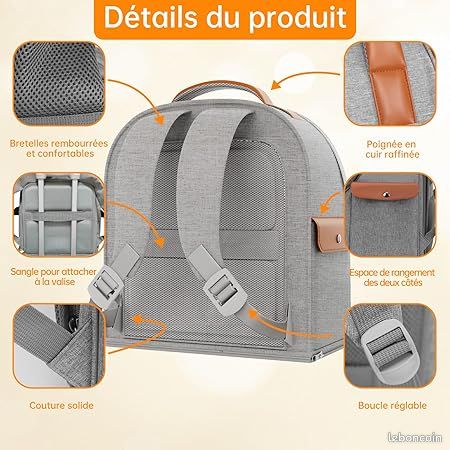 Sac à dos extensible pour chat Sac à dos de transport pliable