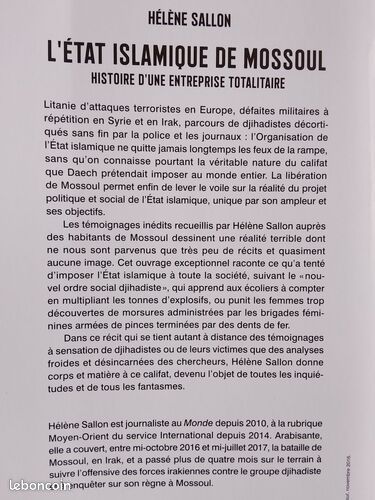 [Livre] L'État islamique de Mossoul - Très bon état (image 2)