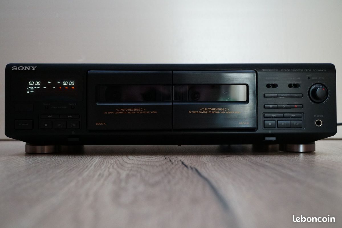 Platine Double Cassette Sony TC-WE305 - Fonctionne - Son Hi-Fi