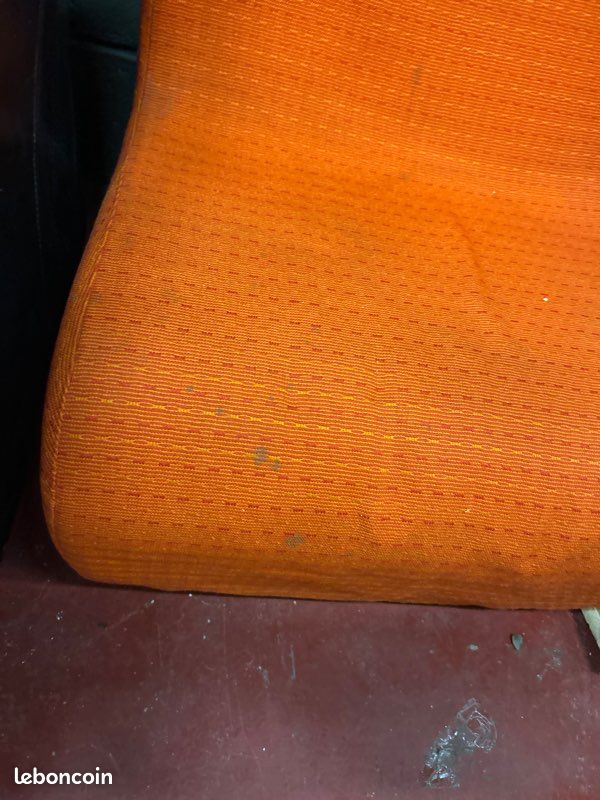 Fauteuil orange vintage (image 3)