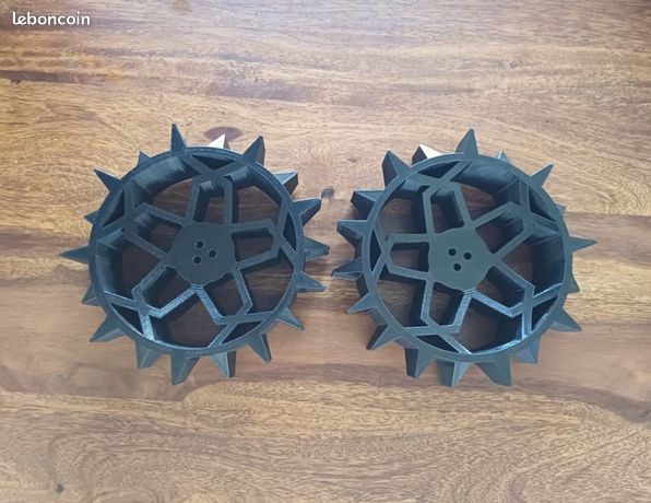 ULEIVA 2 pièces de rechange pour roue avant avec 4 essieux, compatibles avec les robots tondeuses Bosch Indego 300 350 400 500 700, roue de rechange ULEIVA 2 pièces de rechange pour roue avant avec 4 essieux, compatibles avec les robots tondeuses Bosch Indego 300 350 400 500 700, roue de rechange