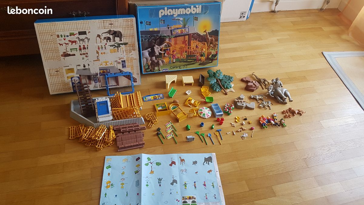 Lot De Pièces Détachées PLAYMOBIL Pour Zoo - Référence 3634 - Occasion, Univers Playmobil