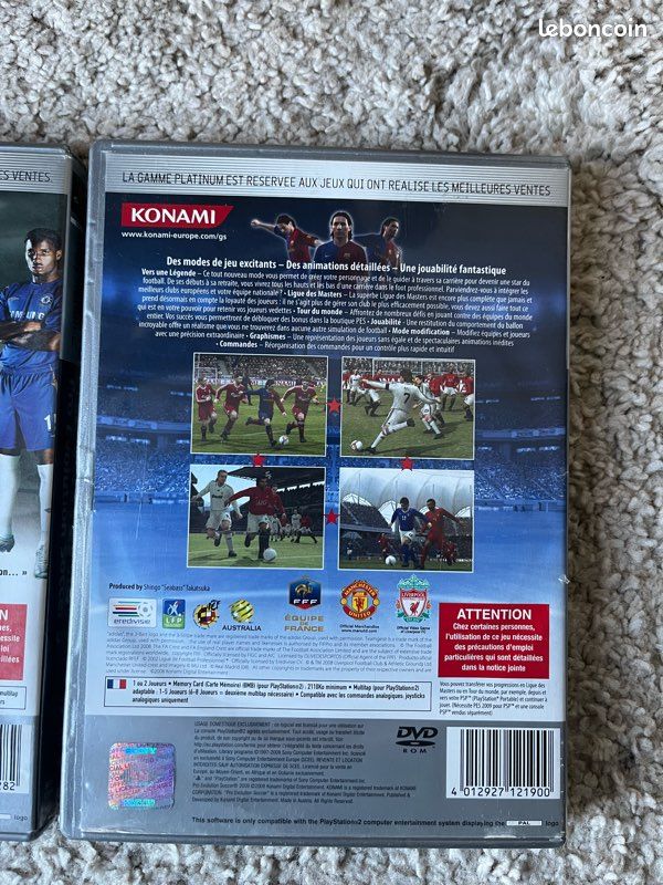 Jeu Ps2 Pro Evolution Soccer 4 Edition Platinum