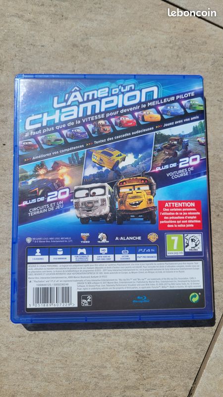 Jeu PS4 cars 3 (image 2)