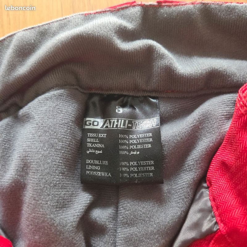 Pantalon de ski rouge – 8 ans (image 3)