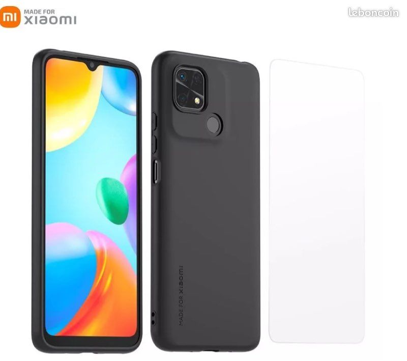 Pack de protection Xiaomi Coque + Verre Trempé Redmi 10C (image 3)