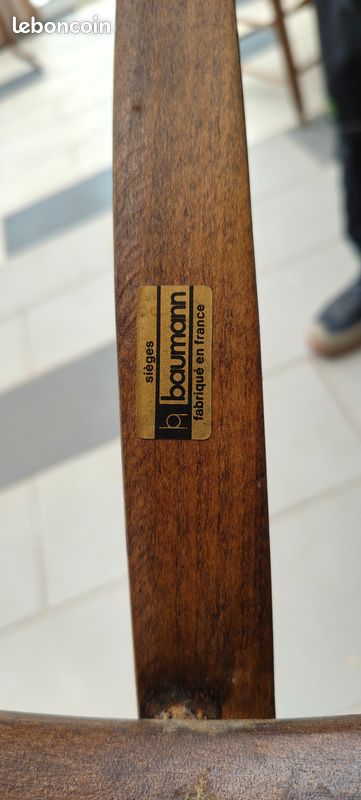 Porte manteau Baumann en bois courbé-vintage-fabrication française (image 2)