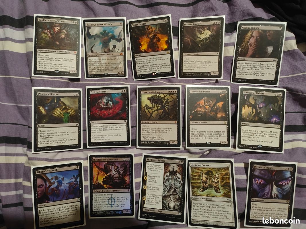 Deck commander mtg Tergrid, god of fright EDH trs bon tat Magic the  Gathering - Jeux & Jouets