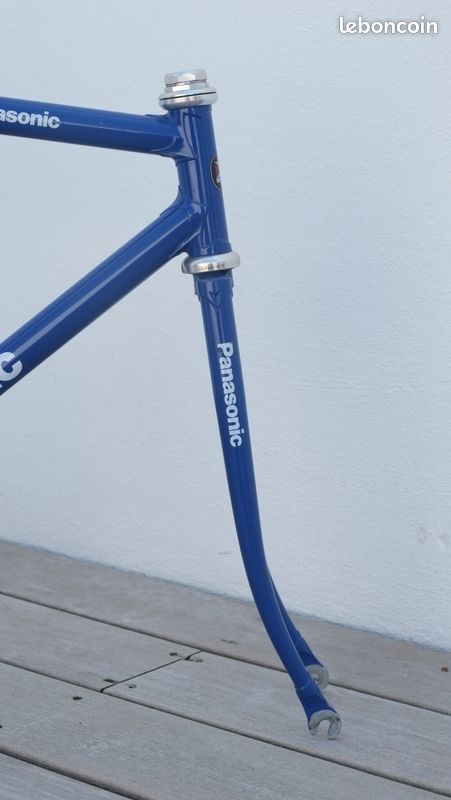 Cadre Panasonic NJS Piste Chromoly Blanc/or - Taille 525 Mm - Vélo De Piste 700C