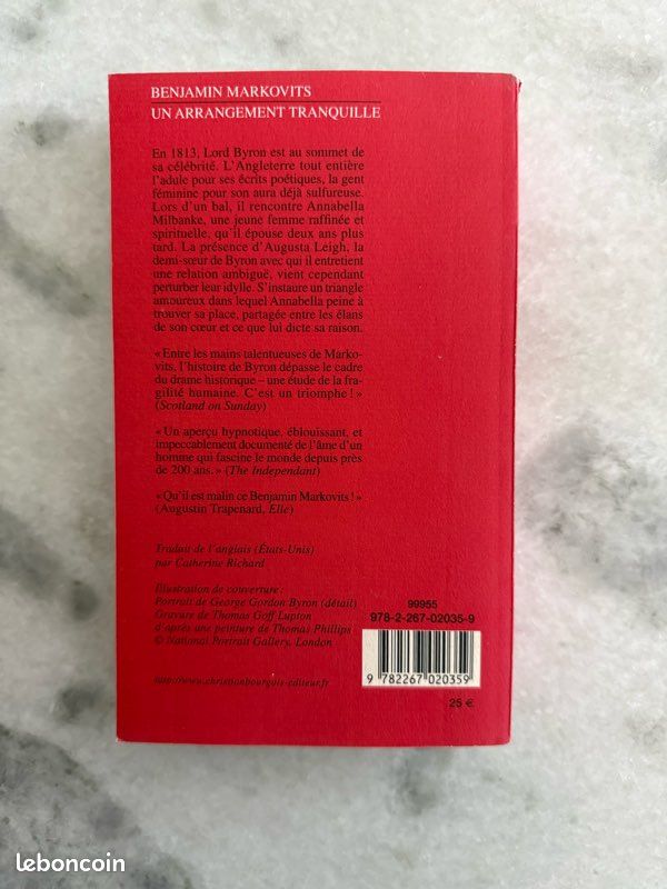 Livre benjamin markovits - un arrangement tranquille (image 2)