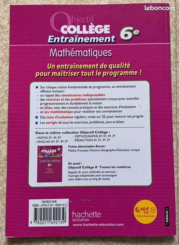Livre de cours et d'exercices Maths 6e (image 2)