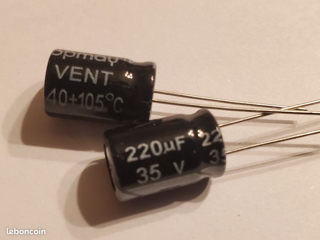 Condensateur 220 uF 35V (image 1)