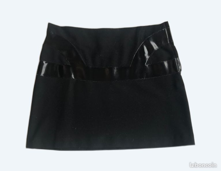 Mini jupe noire comptoir des cotonniers 38 (image 1)
