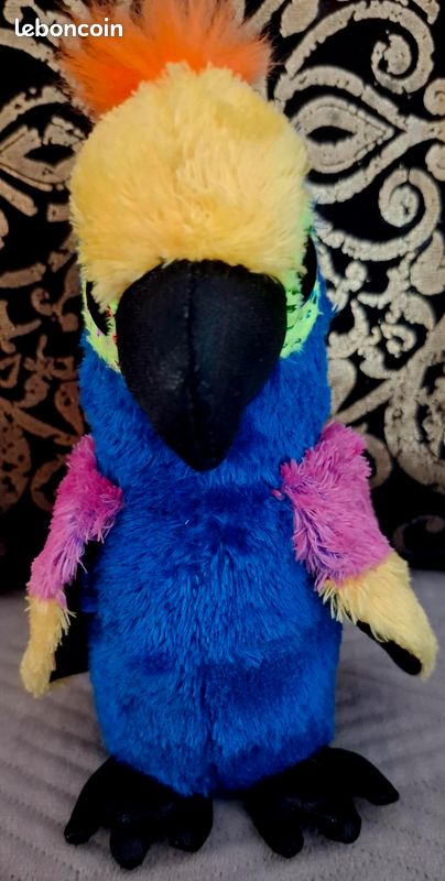 Jouet Peluche perroquet Ty Big Eyes Neuf et coloré 22cm (image 2)