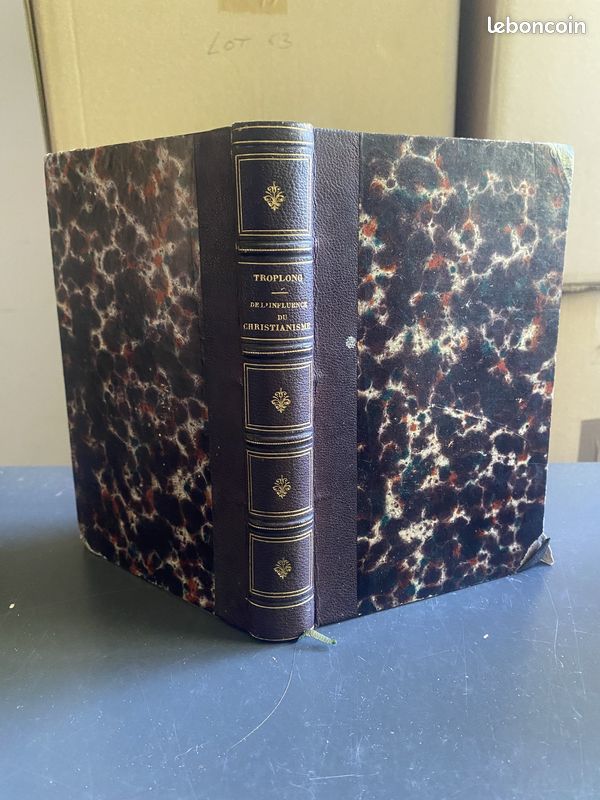 Troplong, Christianisme et droit civil des Romains, 1855, demi-cuir (image 1)