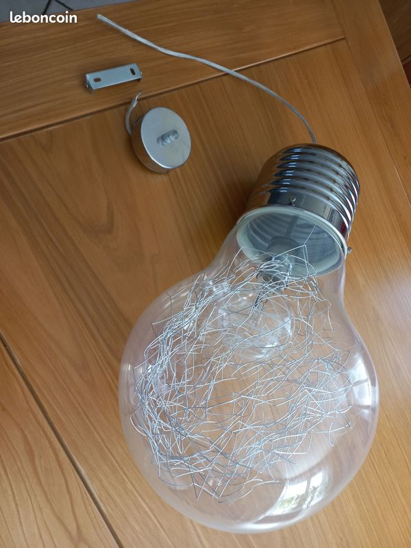 Lustre moderne ampoule hauteur 45 cm diamètre 85 (image 3)