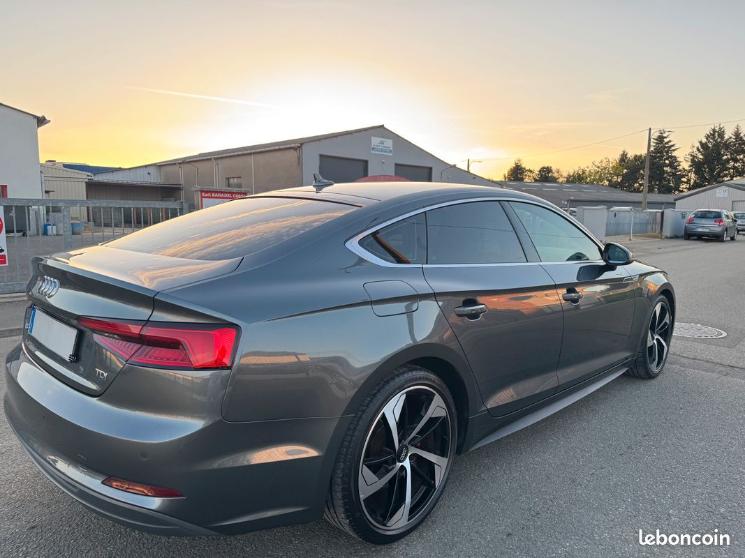 Audi A5 SPORTBACK II 2.0L TDI 190CV PACK S-LINE S-TRONIC 203 000KM JA19/S&S/FULL LED/GPS/VIRTUAL COCKPIT/RADAR/REGUL/ATTELAGE/VITRES TEINTEES 01.2017 (image 7)