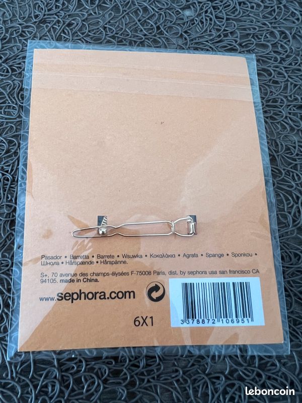 Barrette cheveux Sephora doré (image 2)