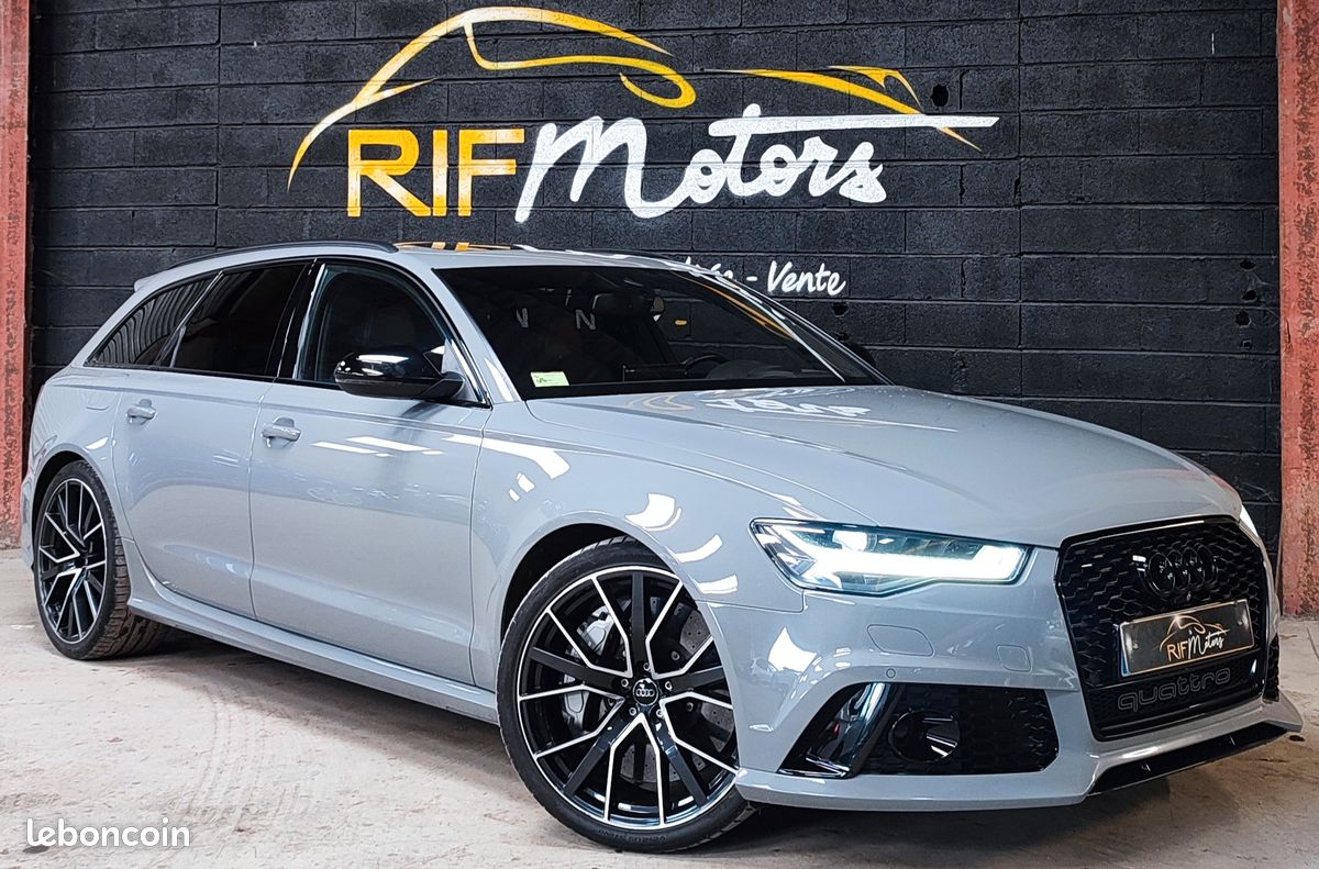 AUDI RS6 C7 4.0L V8 TFSi 605 ch QUATTRO EDITION PERFORMANCE - 2nd MAIN DE 2017 - GRIS NARDO - ADMISSION EVENTURI - PREPARATION MTM - LIGNE AKRAPOVIC - FREINS CERAMIQUE - ENTRETIEN FULL SERVICE (image 1)