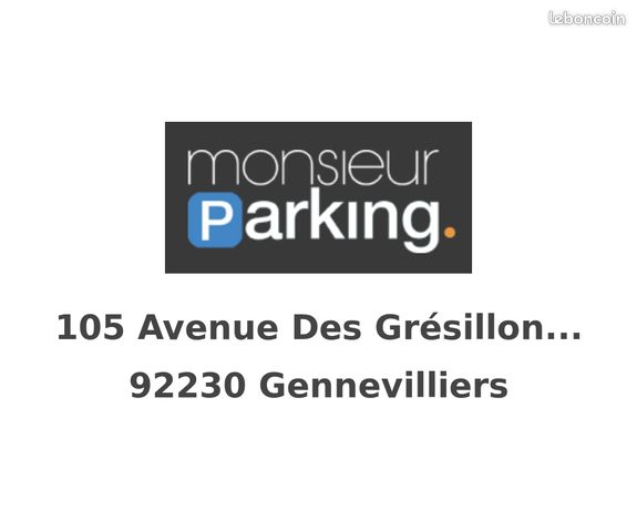 Parking/box Gennevilliers