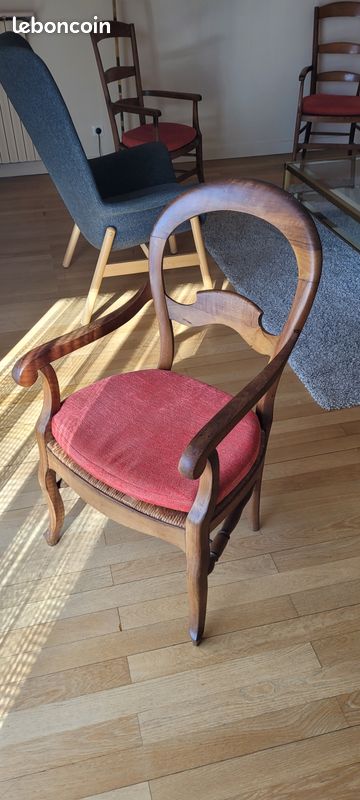 2 fauteuils anciens type louis philippe (image 1)