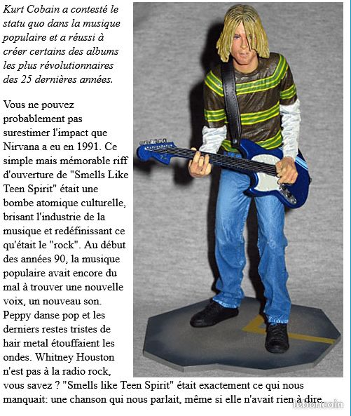 841.665 FIGURINE Kurt Cobain Nirvana Groupe Funny Pop Star Warren Stratford EUR 30,00 - FR