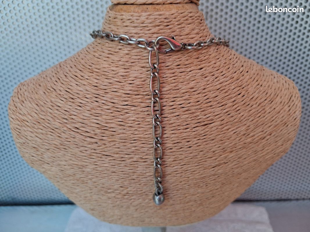 Collier ethnique style indien metal (image 10)