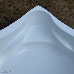 Baignoire d'angle résine polyester (image 3)