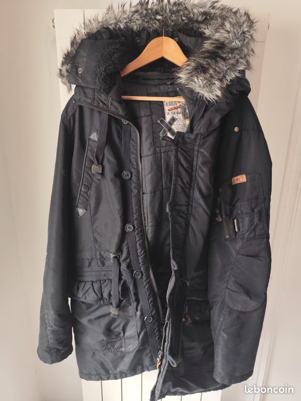 Parka homme Khujo – Taille XXL – Capuche fausse fourrure – Très