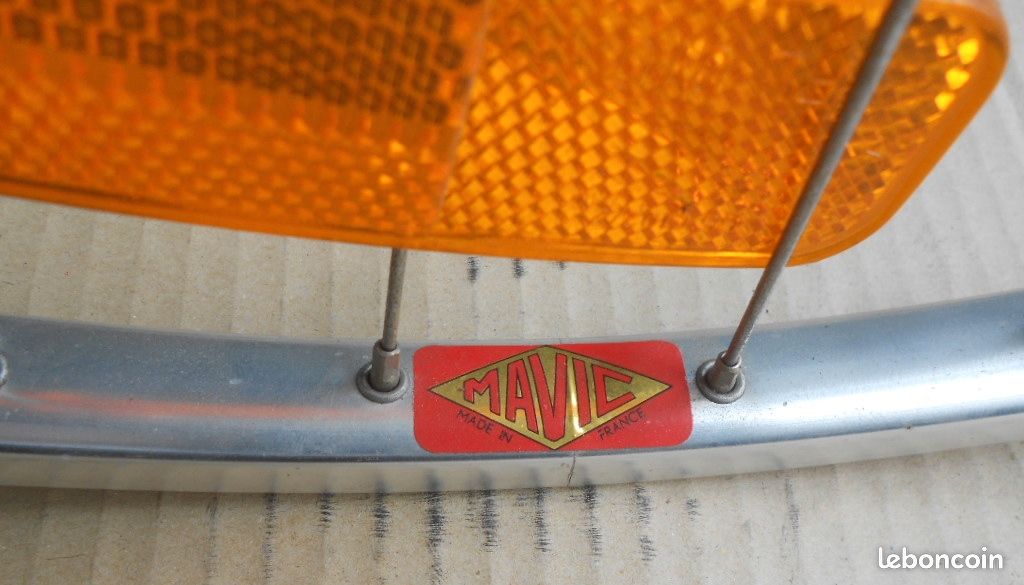 Lot 2 roue avant arriere velo course ancien 1985 (image 3)