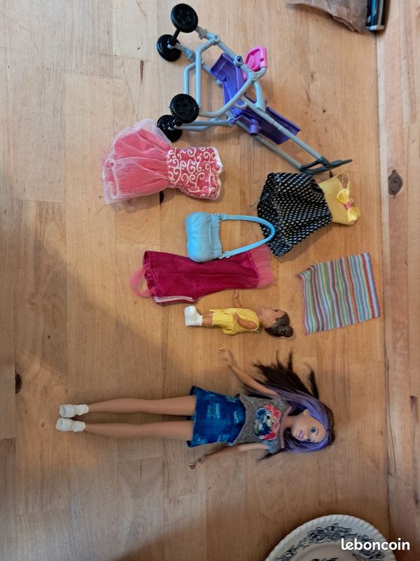 Barbie petite sœur poussette Jeux Jouets