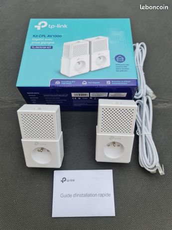 KitCourantPorteurCPLAV1000TPLinkTL-PA7010P1000Mbps