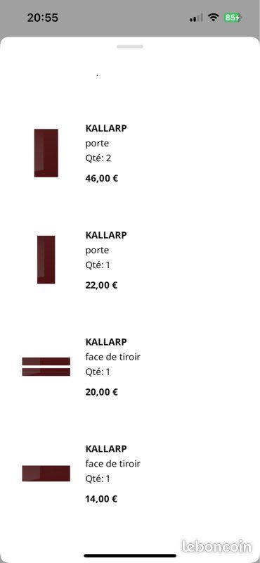 Ikea kallarp laquée (image 6)