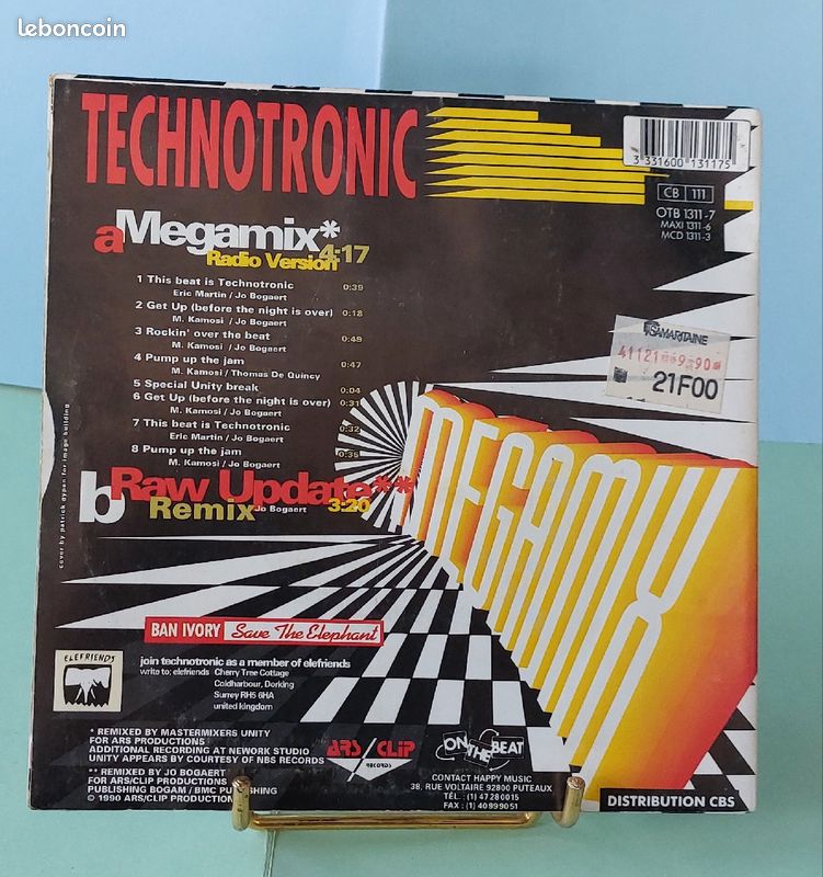 45T vinyle, Technotronik (Megamix) (image 2)