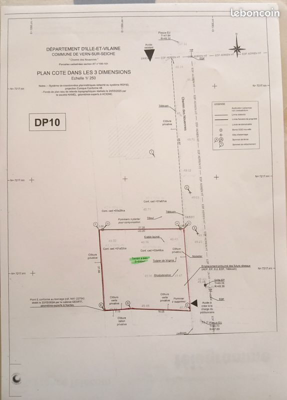 Terrain à bâtir · à Vern-sur-Seiche · 210 000 €