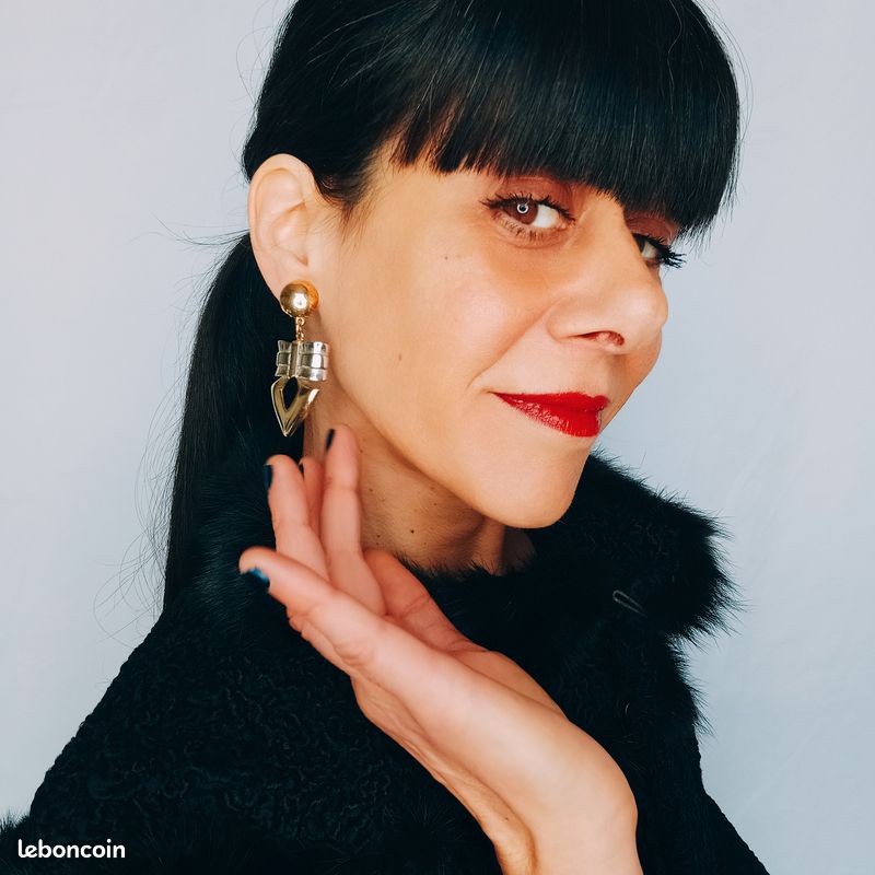 Boucles D'oreilles Clips Vintage En Forme De Nœud Argenté - Alliage