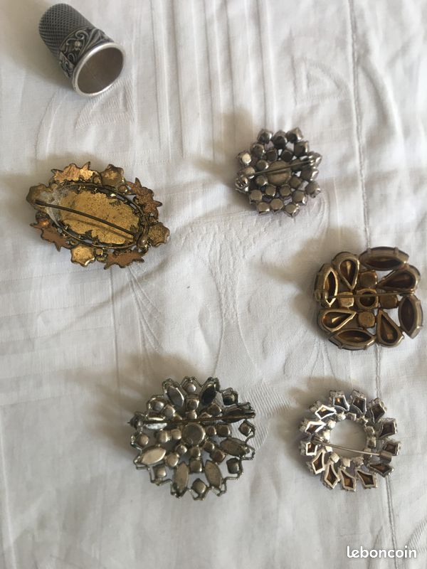 Lot De 50 Broches En Alliage Bronze Antique - Avec Cabochons Verre, Plateau 25mm, Pour Fabrication Bijoux DIY Et Créations Manuelles