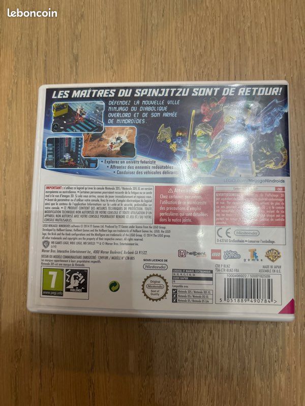 Jeu 3ds lego ninjago nindroids (image 2)