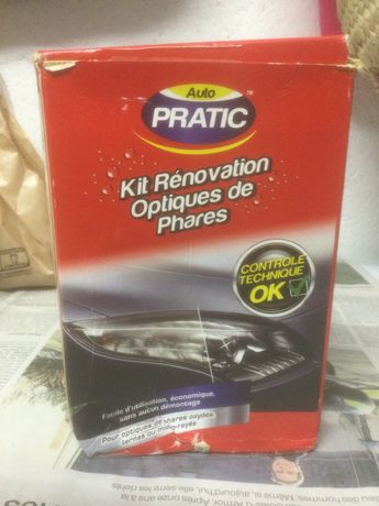 Auto Pratic Kit Rénovation Optiques de Phares Contrôle Technique
