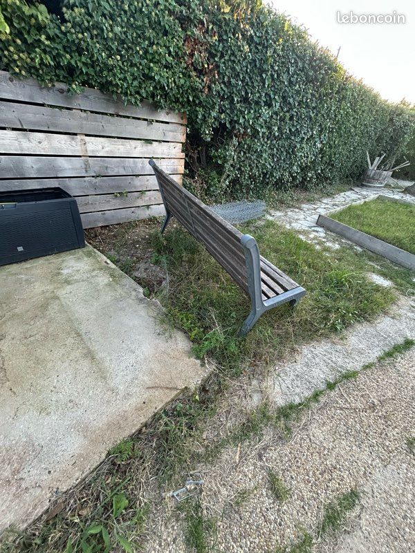 Banc bois et fer (image 2)