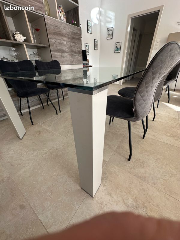 Table verre salle a manger (image 1)